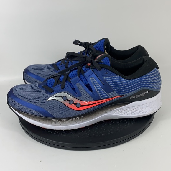 Saucony Ride ISO Blue Athletic Running Shoes S20444-3 Men's Size 11.5 - Picture 8 of 13